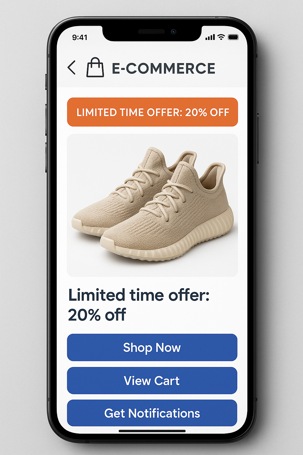 E-commerce RCS Message Example